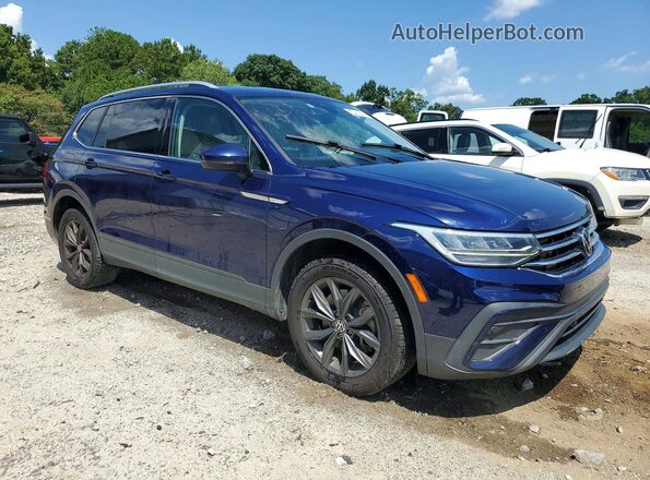 3VV3B7AX6NM018651 2022 VOLKSWAGEN TIGUAN Blue წინა მარჯვენა
