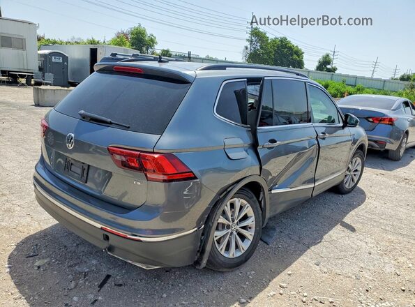 3VV3B7AX7JM000878 2018 VOLKSWAGEN TIGUAN Gray Trasero derecho