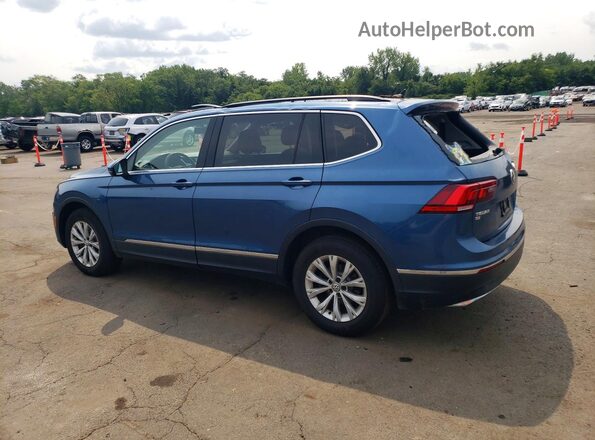 3VV3B7AX7JM105369 2018 VOLKSWAGEN TIGUAN Blue Tył lewy