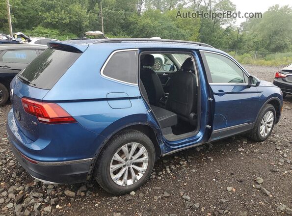 3VV3B7AX7JM121460 2018 VOLKSWAGEN TIGUAN Blue Tył prawy
