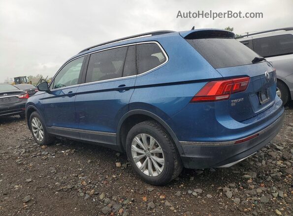3VV3B7AX7JM121460 2018 VOLKSWAGEN TIGUAN Blue Tył lewy