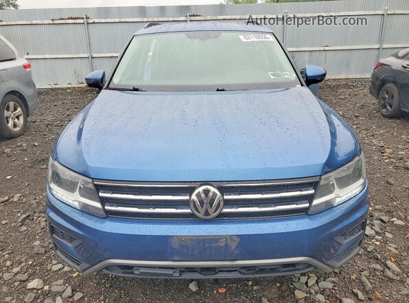 3VV3B7AX7JM121460 2018 VOLKSWAGEN TIGUAN Blue Widok z przodu