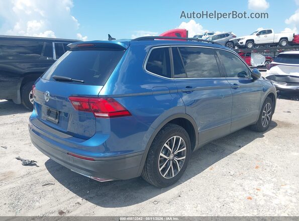3VV3B7AX7KM016211 2019 VOLKSWAGEN TIGUAN Blue Հետևի աջ
