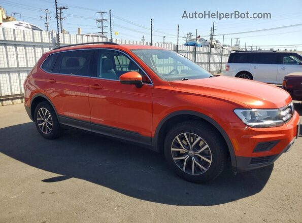 3VV3B7AX7KM066820 2019 VOLKSWAGEN TIGUAN Orange Delantero derecho