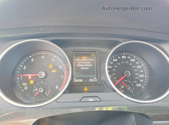 3VV3B7AX7KM066820 2019 VOLKSWAGEN TIGUAN Orange Vista del cuadro de instrumentos