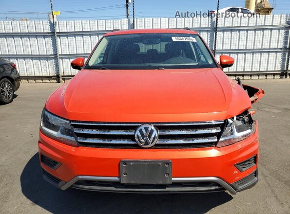 3VV3B7AX7KM066820 2019 VOLKSWAGEN TIGUAN Orange Vista frontal