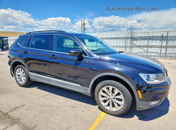 3VV3B7AX8JM020735 2018 VOLKSWAGEN TIGUAN Black Передня права чверть