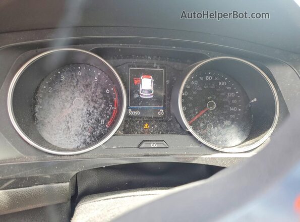 3VV3B7AX8JM087934 2018 VOLKSWAGEN TIGUAN Silver Вид щитка приладів