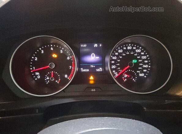 3VV3B7AX8KM178834 2019 VOLKSWAGEN TIGUAN Gray Vista del cuadro de instrumentos