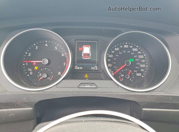 3VV3B7AX8LM069114 2020 VOLKSWAGEN TIGUAN Серый Вид щитка приборов
