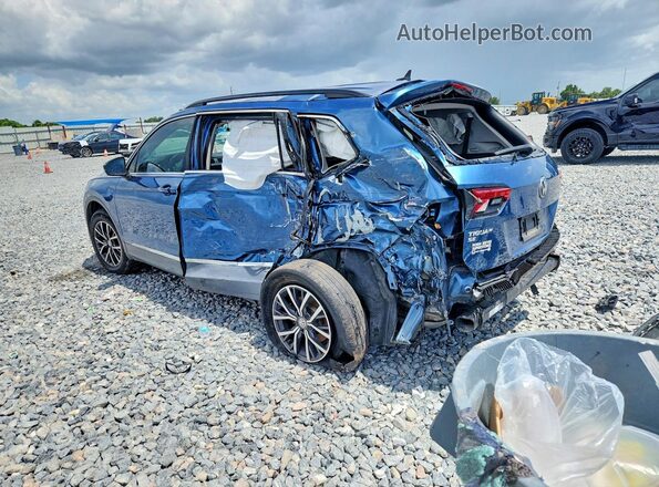 3VV3B7AX8LM115704 2020 VOLKSWAGEN TIGUAN Blue Rear left