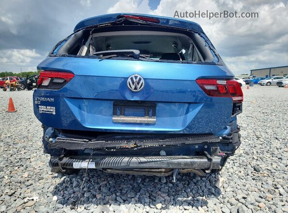 3VV3B7AX8LM115704 2020 VOLKSWAGEN TIGUAN Blue Rear view