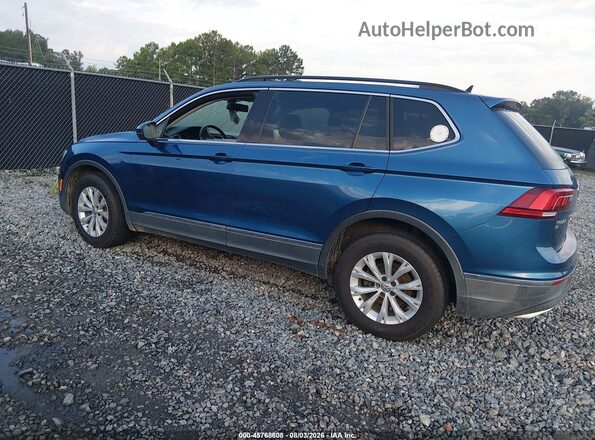 3VV3B7AX9JM166397 2018 VOLKSWAGEN TIGUAN Blue Trasero izquierdo