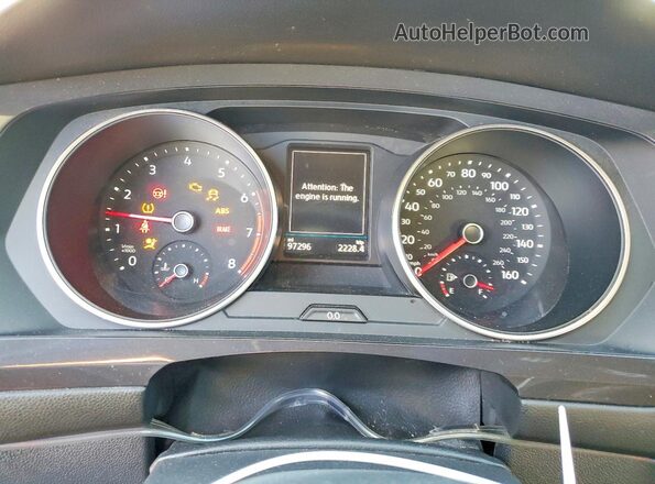 3VV3B7AX9LM160652 2020 VOLKSWAGEN TIGUAN Black Widok zestawu wskaźników