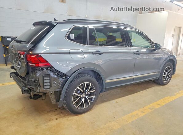 3VV3B7AX9MM136921 2021 VOLKSWAGEN TIGUAN Gray უკანა მარჯვენა
