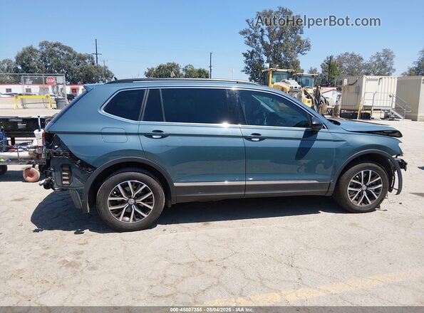 3VV3B7AXXMM050954 2021 VOLKSWAGEN TIGUAN Light Blue Панорамный вид салона 360°