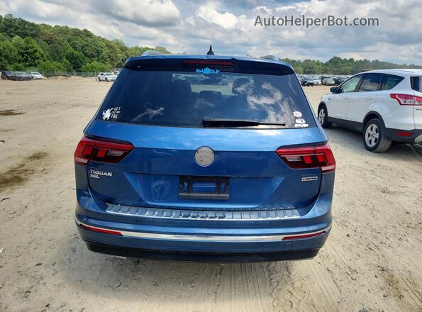 3VV4B7AX0KM023957 2019 VOLKSWAGEN TIGUAN Blue უკანა ხედი