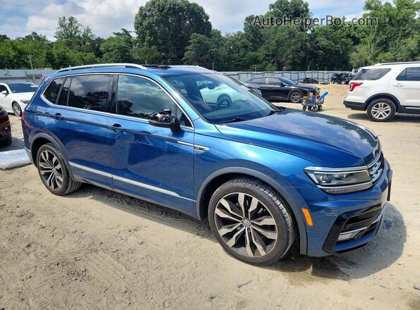 3VV4B7AX0KM023957 2019 VOLKSWAGEN TIGUAN Blue წინა მარჯვენა
