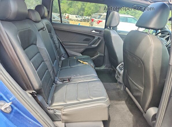 3VV4B7AX0KM023957 2019 VOLKSWAGEN TIGUAN Blue უკანა სავარძლების ხედი