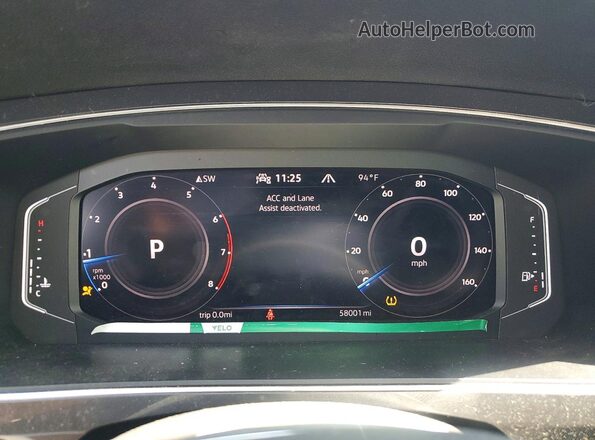 3VV4B7AX0MM149075 2021 VOLKSWAGEN TIGUAN White Սարքավորումների վահանակի տեսք