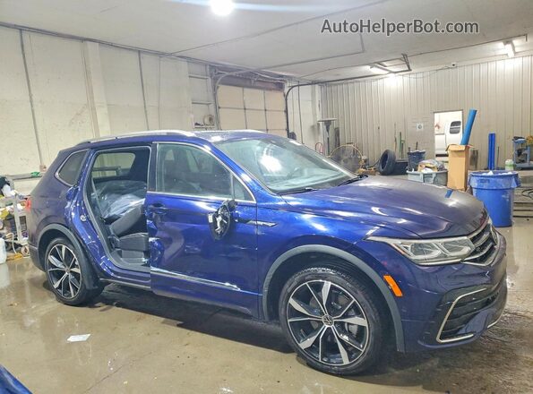 3VV4B7AX2RM104761 2024 VOLKSWAGEN TIGUAN Синий Передняя правая четверть