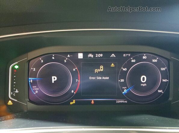 3VV4B7AX2RM104761 2024 VOLKSWAGEN TIGUAN Синий Вид щитка приборов