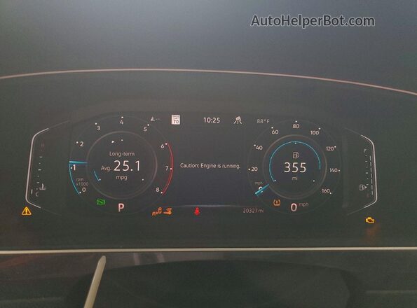 3VV4B7AX2RM212829 2024 VOLKSWAGEN TIGUAN Black Вид щитка приладів