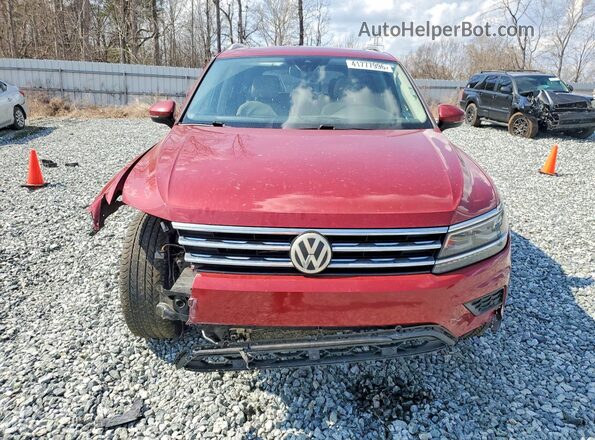 3VV4B7AX4KM156527 2019 VOLKSWAGEN TIGUAN Burgundy Front view