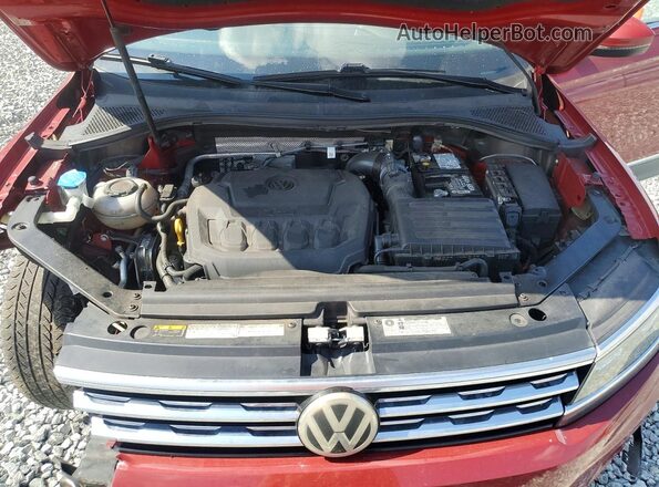 3VV4B7AX4KM156527 2019 VOLKSWAGEN TIGUAN Burgundy Engine compartment view