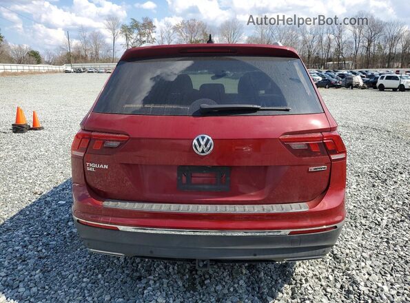 3VV4B7AX4KM156527 2019 VOLKSWAGEN TIGUAN Burgundy Rear view