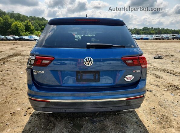 3VV4B7AX5KM031326 2019 VOLKSWAGEN TIGUAN Blue უკანა ხედი