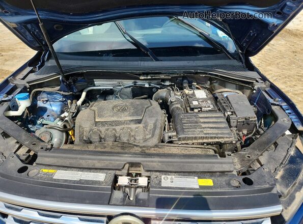 3VV4B7AX5KM031326 2019 VOLKSWAGEN TIGUAN Blue ძრავის განყოფილების ხედი