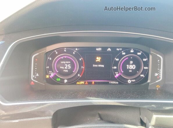 3VV4B7AX5NM025045 2022 VOLKSWAGEN TIGUAN Белый Вид щитка приборов