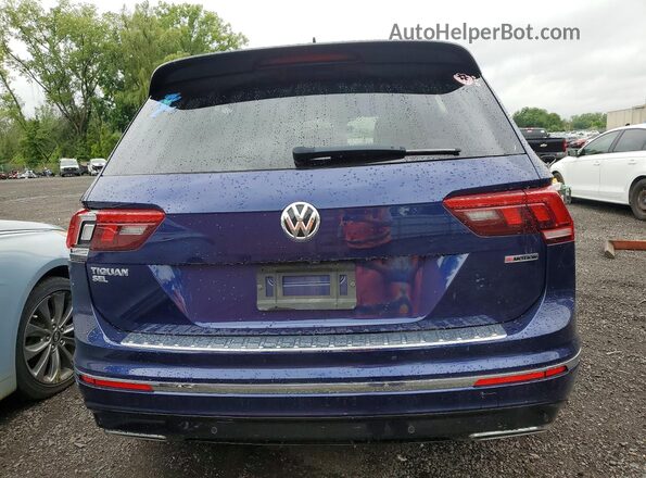 3VV4B7AX7MM042007 2021 VOLKSWAGEN TIGUAN Blue Вид ззаду