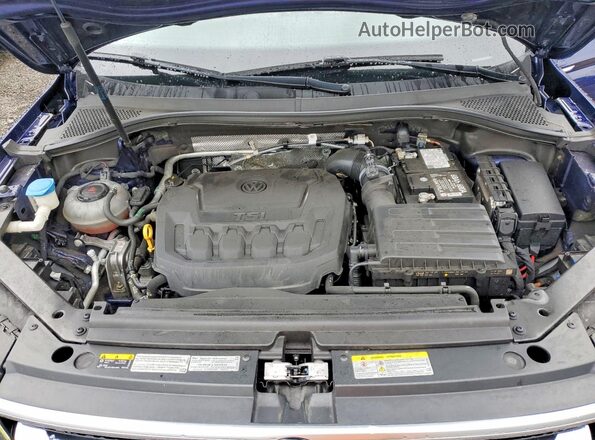 3VV4B7AX7MM042007 2021 VOLKSWAGEN TIGUAN Blue Вид підкапотного простору