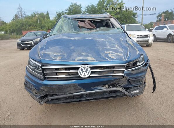 3VV4B7AX8JM196317 2018 VOLKSWAGEN TIGUAN Blue ხელსაწყოთა პანელის ხედი