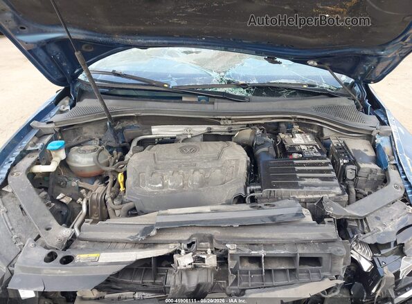 3VV4B7AX8JM196317 2018 VOLKSWAGEN TIGUAN Blue უკანა ხედი
