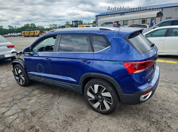 3VV4X7B28RM090885 2024 VOLKSWAGEN TAOS Blue Задня ліва чверть