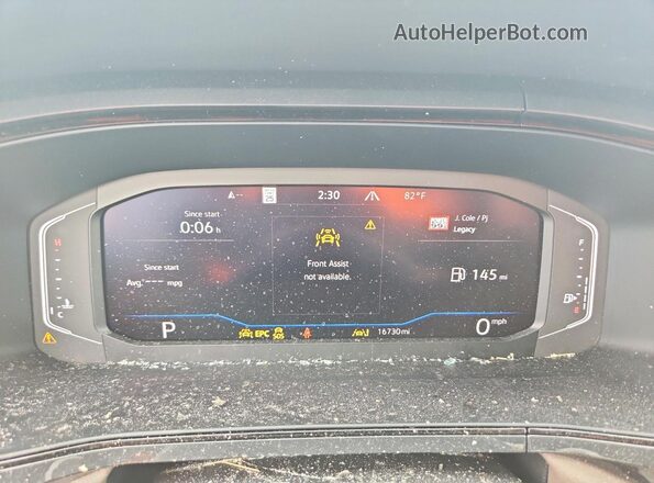 3VV4X7B28RM090885 2024 VOLKSWAGEN TAOS Blue Вид щитка приладів