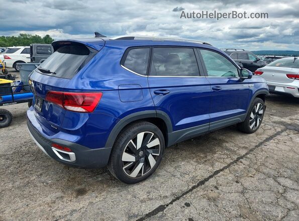 3VV4X7B28RM090885 2024 VOLKSWAGEN TAOS Blue Задня права чверть