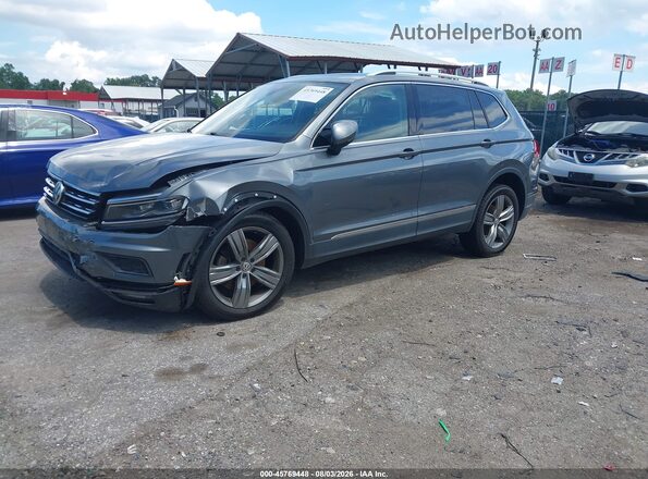 3VV5B7AX0JM172887 2018 VOLKSWAGEN TIGUAN Gray Առջևի ձախ երեք քառորդ տեսարան