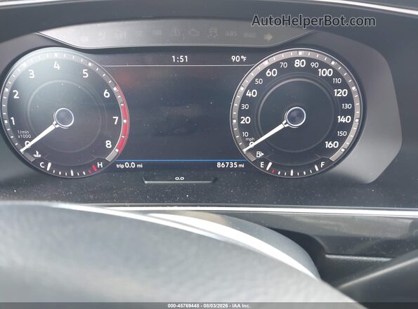 3VV5B7AX0JM172887 2018 VOLKSWAGEN TIGUAN Gray Հետևի նստատեղերի տեսք