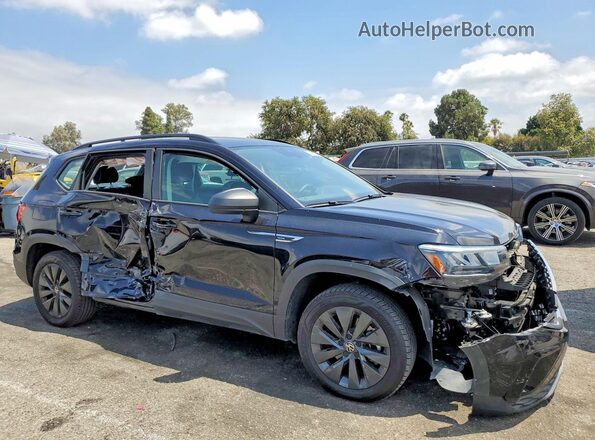 3VV5X7B20RM115671 2024 VOLKSWAGEN TAOS Черный Передняя правая четверть