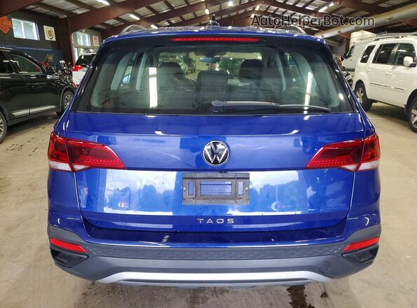 3VV5X7B28RM080958 2024 VOLKSWAGEN TAOS Blue Widok z tyłu