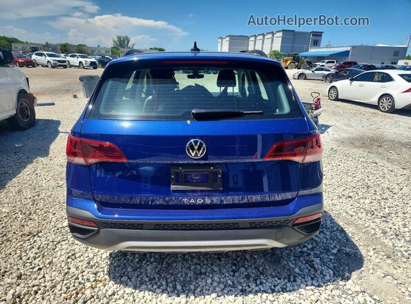 3VV5X7B28RM082287 2024 VOLKSWAGEN TAOS Синий Вид сзади