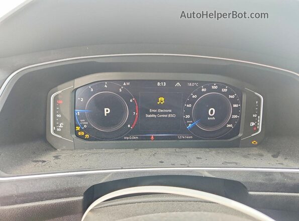3VV8B7AX1PM081875 2023 VOLKSWAGEN TIGUAN Gray Instrument cluster view