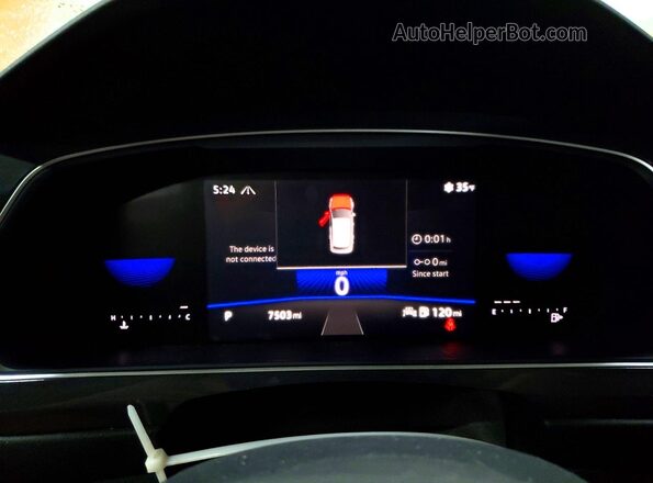 3VV8B7AX6RM089909 2024 VOLKSWAGEN TIGUAN White Вид щитка приладів
