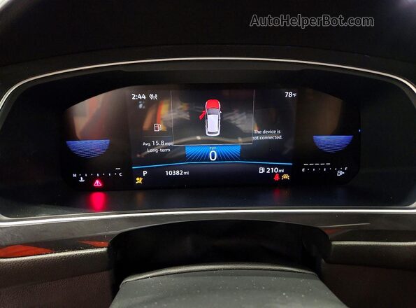 3VV8B7AX7RM085447 2024 VOLKSWAGEN TIGUAN Red Instrument cluster view