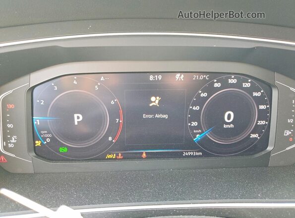 3VV8B7AX8PM114192 2023 VOLKSWAGEN TIGUAN Серый Вид щитка приборов