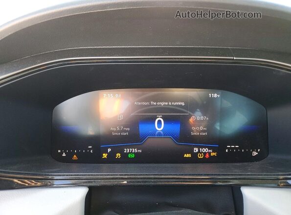 3VV8C7B20SM047757 2025 VOLKSWAGEN TAOS Gray Instrument cluster view